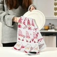 thumbnail image 3 of Cute Gnomes Lover Kitchen Dish Towels Set of 6 Absorbent Hand Towels, Lint-Free 18"x28" Valentine Couple Dishcloths Fast Drying for Cooking Baking Home Clean, 3 of 7