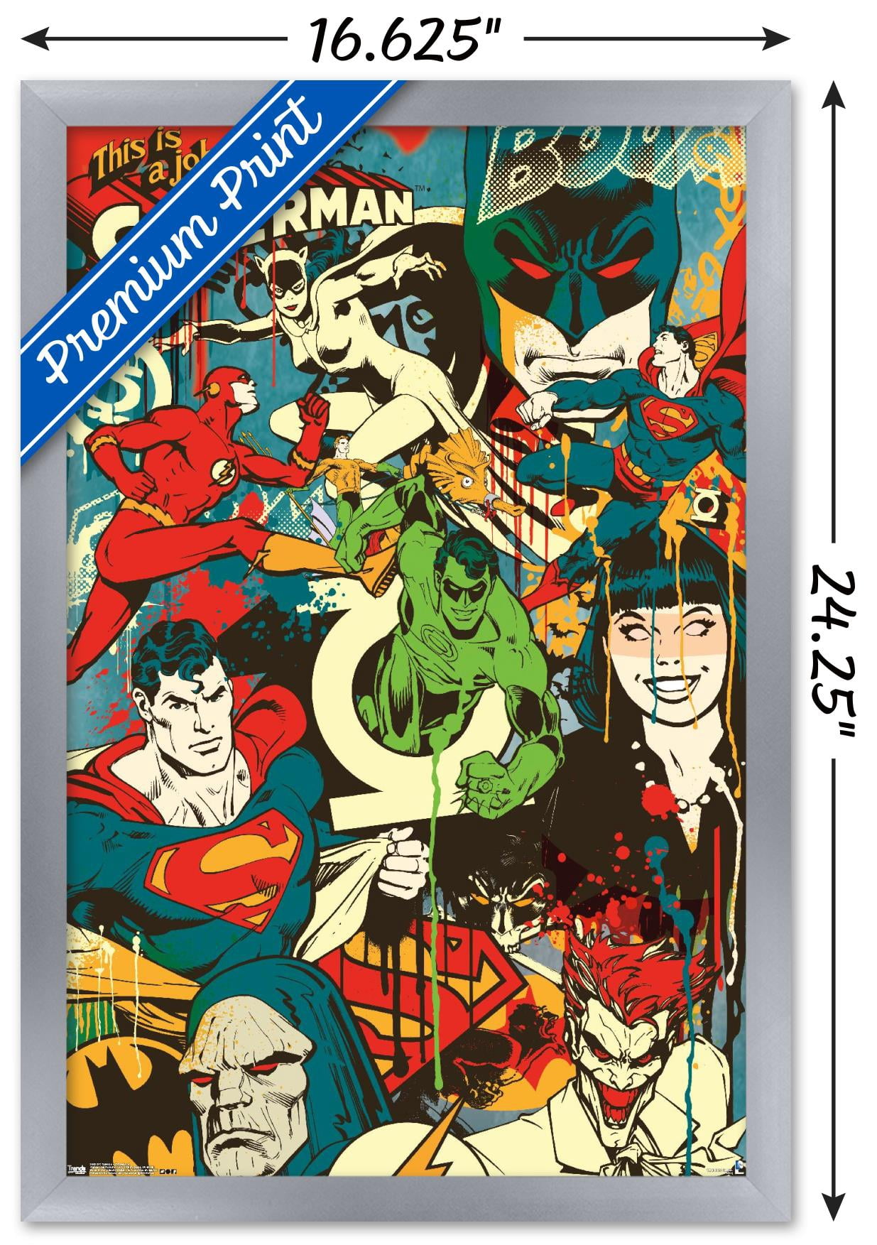 DC Comics - Justice League - This Looks Like A Job Wall Poster, 14.725" x 22.375" Framed