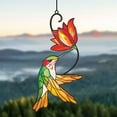 thumbnail image 4 of WIFKLSIIPG Colorful Hummingbird Metal Pendant Background Wall Decoration Metal Hanging Hummingbird Pendant Indoor and Outdoor, 4 of 6