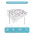 thumbnail image 5 of Quilts Twin Size, Spring Flower Soft Comforter Bedding Set for Bed, Vintage Farmhouse Light Purple Boho Leaf Lightweight Quilted Bedspread with Pillow Cover(2 Pieces) for All Season, 68x86 Inch, 5 of 6
