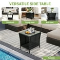 thumbnail image 6 of Patio Side Table, Outdoor Side Table, Weather Resistant Side Table for Garden, Deck, Balcony, Backyard,, 6 of 8
