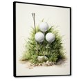 thumbnail image 2 of Designart "Minimalist Golf Tees VIII" Sports Floater Framed Canvas Wall Art, 2 of 7