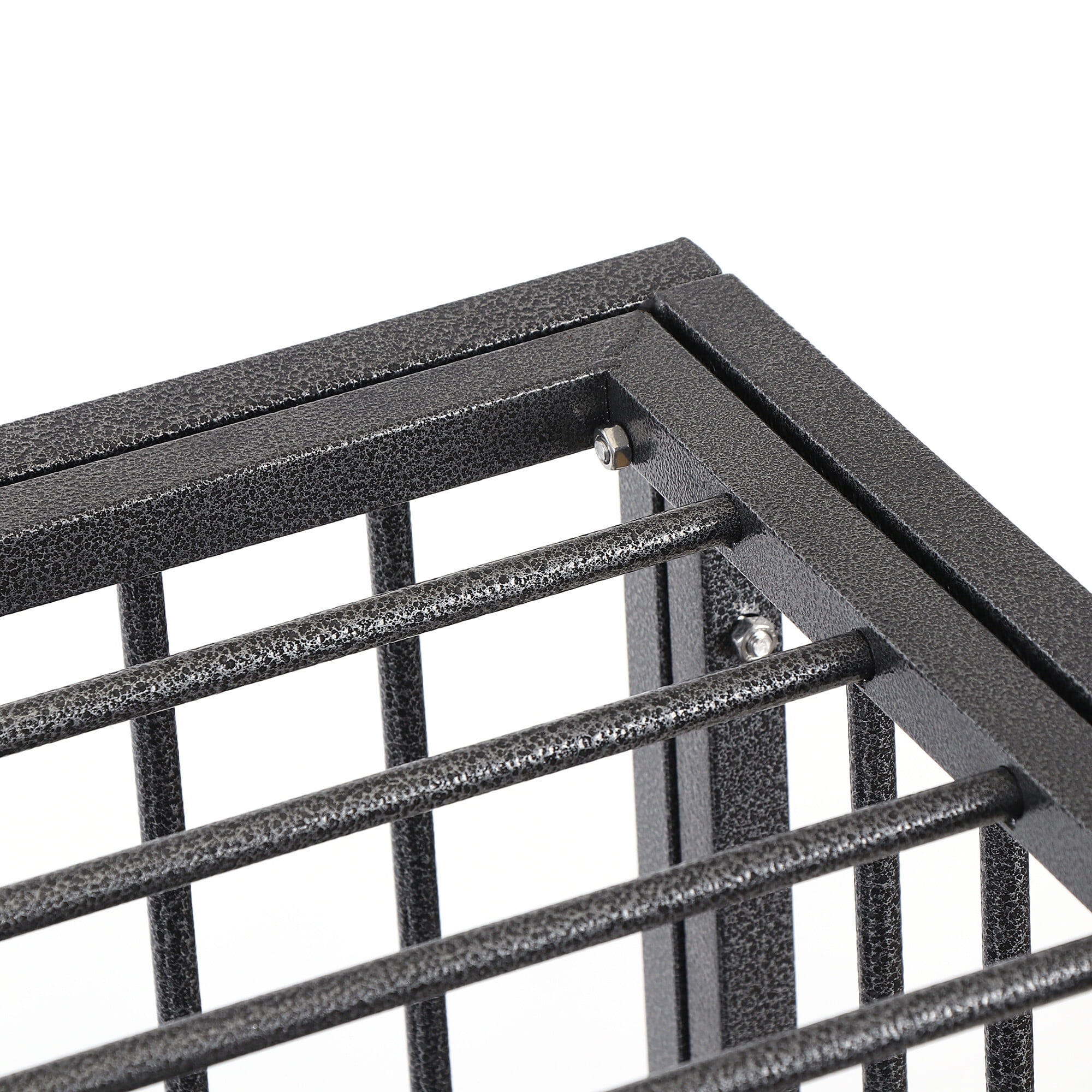SuperDeal Heavy Duty Pet Dog Cage Strong Metal Crate Kennel Playpen with Wheels and Tray