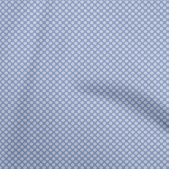 oneOone Cotton Poplin Light Blue Fabric Floral Craft Projects Decor Fabric Printed By The Yard 42 Inch Wide