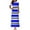 Blue, variant on Women's Summer Dresses 2025 Women's Fashion Printed Short Sleeve Round-Neck Ankle Dress Womens Summer Dress Black S
