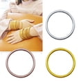 thumbnail image 3 of Qisuw Jelly Bracelet Light Gold Foil Filled Plastic Stacked Silicone Party Bracelet, 3 of 12
