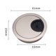 thumbnail image 3 of 1pc Cable Hole Cover For Desk Metal Grommet Table Cable Tidy Wire Hole Cover Chrome Brush 50/53/60mm Detachable Precise Buckle, 3 of 8