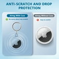 thumbnail image 7 of Blibly 4 Pack Airtag Keychains Waterproof Air Tag Holder Dustproof Apple Air Tag Case for Dog Cat Bags Kids Luggage 4 Colors, 7 of 7