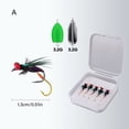 thumbnail image 2 of 5Pcs Fishing Fly Set Double Hook Fish Lures Baits with Sharpened Hooks Fishing Topwater Baits, 2 of 9