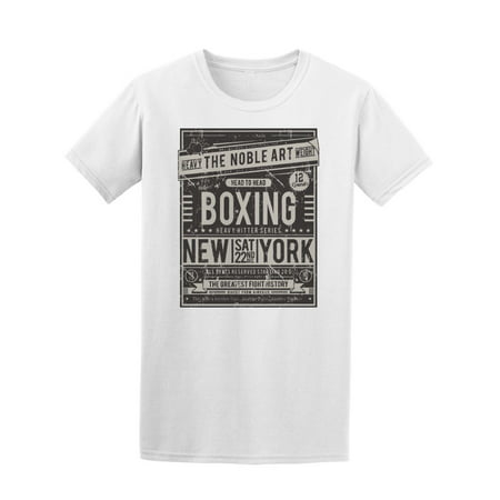 Boxing Poster Typography Tee Men's -Image by