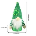 thumbnail image 2 of 1Pcs Light Up St. Patrick's Day Green Gnome Decor - Sequined Hat Plush Gnome with Lights, Irish Holiday Ornament for Home Table and Gift Giving, 2 of 8