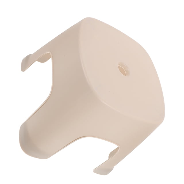 OULII Toddler Step Stool for Bathroom PVC Khaki Color Non Slip Stable and Firm for Home Use 12.5x8.5x10 inches