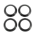 thumbnail image 1 of Anillos de Decoración del Tablero de Ventilación de Aire 4 Pcs para Jeep Wrangler JK JKU 2011-2017 Anillo de Cubierta de Ventilación de Aire Acondicionado Patrón de Fibra de Carbono ABS Negro, 1 of 1