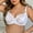 White, variant on MHFRRA Compression Bra Women's Double Lace Lingerie Plus Size Bra 110D