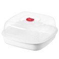 thumbnail image 1 of Microondas Comida Vaporizador Profesional Arroz Pescado Vapor Cocina Cocina Steamer, 1 of 8