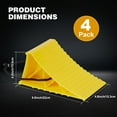 thumbnail image 2 of PAHTTO 4Pack Wheel Chocks, Heavy Duty Wheel Chocks with Rope for Easy Removal, Durable, Non-Slip, Hard Plastic Wheel Chocks for, RV, Camper, Effective in Keeping Your Vehicle in Place, Yellow, 2 of 7