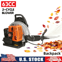 Seipouy Backpack Leaf Blower, 63CC 2 Cycle Leaf Blower with Fuel Tank, 665CFM Air Volume 205MPH Speed, Ideal for Lawn Care, Leaf Cleaning, and Snow Removal