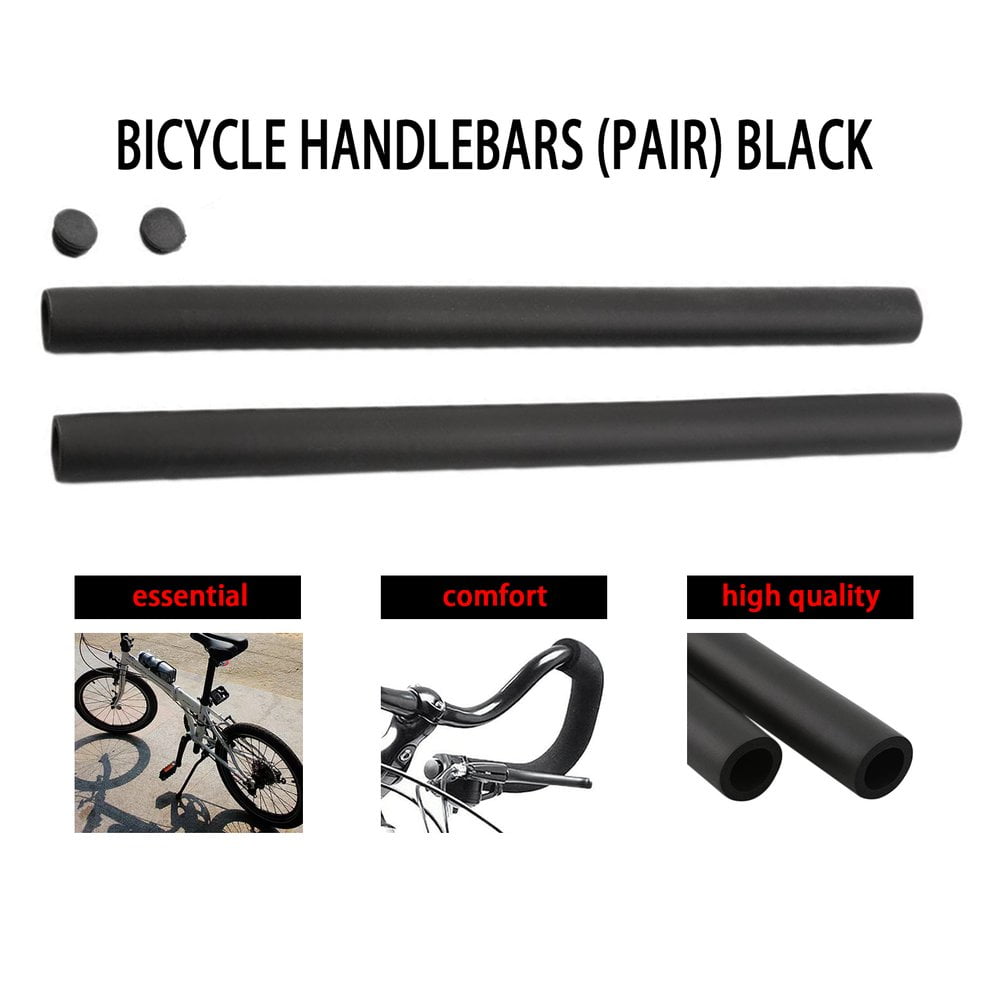 Details about   2X Bicycle MTB Bike Black Sponge Tube Foam Rubber Bike Handlebar Grips Cover US 