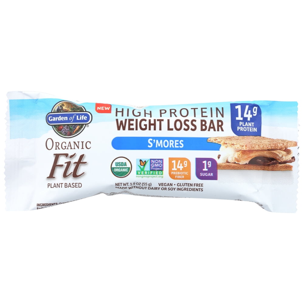Garden Of Life High Protein Weight Loss Bar, S'Mores, 1.9 Oz, Pack Of