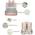thumbnail image 4 of RUseeN Cat Backpack, Pet Carrier Backpack for Dogs and Cats,Puppies,Cat Backpack Carrier, Fully Ventilated Mesh,Airline Approved,Designed for Travel, Hiking, Walking & Outdoor Use - Pink, 4 of 7