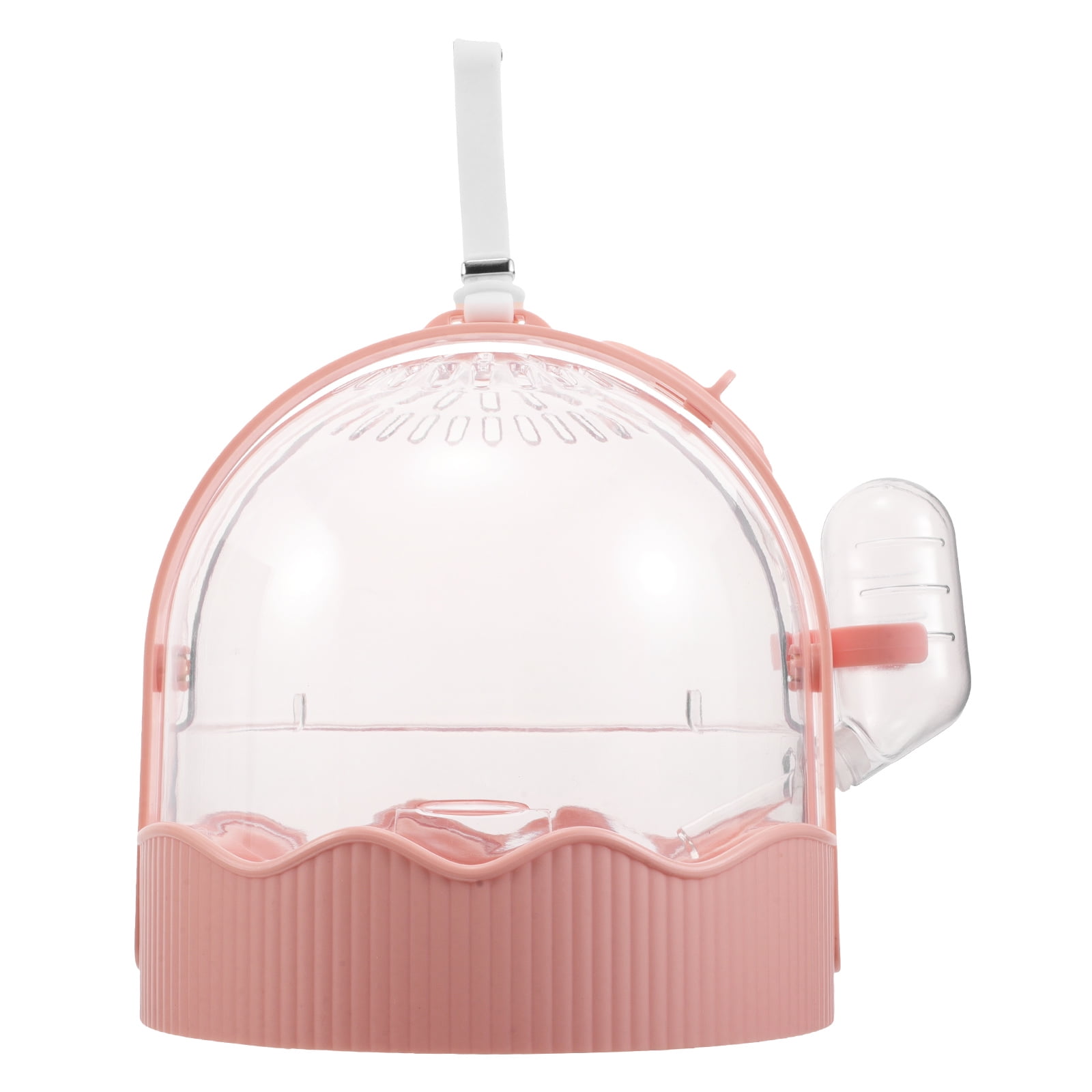 SOPOTUTU Pink Portable Bird Carrier Cage for Small to Medium Birds Travel