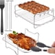 thumbnail image 5 of Parrilla de acero inoxidable de doble capa 201, accesorios para freidora de aire, parrilla rectangular para barbacoa, 5 of 5
