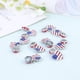 thumbnail image 2 of 10 pulseras con bandera americana, aleación, cadena de mano, joyería, pulsera de moda para mujeres, niñas y mujeres (Estados Unidos), 2 of 5