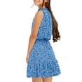 thumbnail image 3 of Sherrylily Floral Girls Dresses Kids Casual Halter Sleeveless Cute Short Dress 5-14 Years, 3 of 3