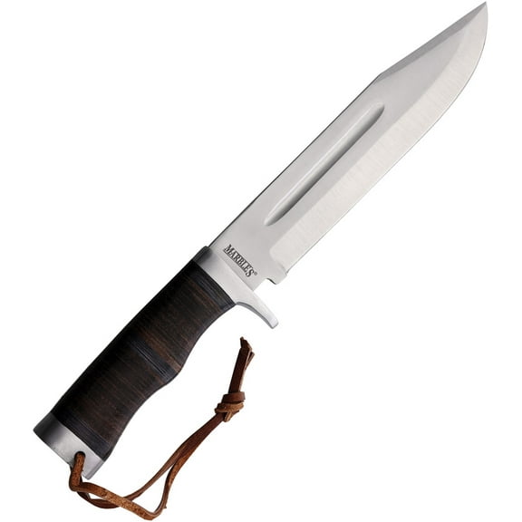 Marbles MR626 July 5th Hunter 8" Blade Leather Handle Fixed Knife