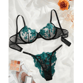 thumbnail image 4 of Sheer Intimates Mesh Lingerie Set Color Options, 4 of 15