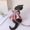 thumbnail image 5 of Falda a cuadros para mascotas, correa para el pecho, cuerda de tracción, chaleco para pasear perros y gatos, ropa, artículos para ositos de peluche, 5 of 5