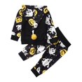 thumbnail image 3 of Uccdo 2Pcs Toddler Baby Boys Halloween Outfits, Kids Pumpkin Printed Hooded Sweater Hoodie Top Long Pants Set, 6M-4T, 3 of 7