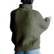 thumbnail image 5 of Suéter de mujer de gran tamaño, medio cuello alto, manga de murciélago, punto grueso, suelto, , cuello alto, sólido, informal, jersey, , SG Yinane suéter de mujer de gran tamaño, 5 of 7