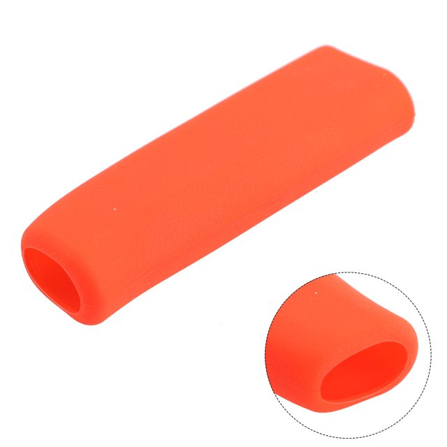 BUYISI Universal Anti-Skid Silicone Wear-Resistant Handbrake Cover Easy Installation Automobiles Interior Accessories Red