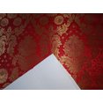 thumbnail image 3 of Silk Brocade Fabric RED x metallic gold color 44" wide BRO709[5], 3 of 4