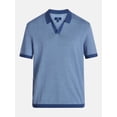 thumbnail image 5 of George Men's Knit Johnny Collar Polo Shirt, Sizes S-5XL, 5 of 5