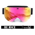 thumbnail image 5 of Gafas de esquí para adultos con revestimiento electrochapado, doble antivaho, cilíndricas, esféricas, con intercambio magnético, 5 of 5