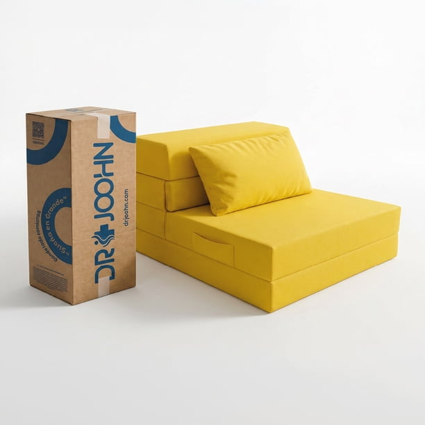 Sofá Cama Plegable Nube DR JOOHN Individual Amarillo