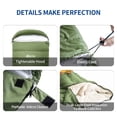 thumbnail image 6 of QEZER Sleeping Bag for Adults, Water-Resistant Lightweight Camping Bag, 41°F-70°F, Hollow Fiber Fill, Full-Length Zipper, Machine Washable, Compression Sack, 86.6 x 31.5 in for Backpacking & Outdoor, 6 of 8