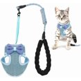 thumbnail image 1 of Cat Harness And Lead Set Escape Proof, Adjustable Soft Kittens Vest Strip, Vest Harness Breathable, 1 of 5