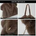 thumbnail image 5 of Furry Purse Winter Fluffy Bags for Women Fuzzy Tote Bag Handbags Faux Fur Bag Fluffy Shoulder Crossbody Bag, 5 of 8