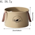 thumbnail image 1 of TINZ Toselfwith Individualt Collapsible Travel Basin Portable Size Collapsible Bucket With Handle Foldable Wash Basin For Large Tote Bags Shoulder Handbag with Multiple Compartments Beach Tote, 1 of 2