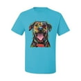 thumbnail image 3 of My Favorite Breed is The One In Need | Colorful Labrador Dog | Dean Russo Art Animal Lover Men's T-Shirt, Light Turquoise, 3XL, 3 of 5