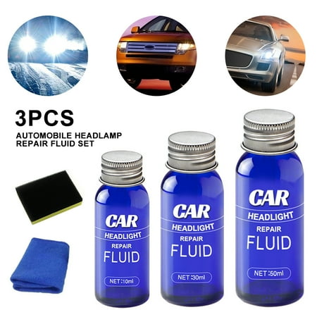 Willstar Car Headlight Repair Fluid Scratch Remover Safe Headlight Maintenance Liquid Restore Clarity for UV Protection Vehicles Polishing Improve View