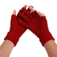 thumbnail image 3 of Warm Knit Acrylic Gloves Fall Winter Unisex Sub Finger Outdoor Screen Gloves Batch Women Gloves Mitten Mittens for Women Cold Weather Heated Winter Gloves Mittens Toddler Gloves Mitten Gloves Mittens, 3 of 3