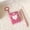 Pink, variant on 1pc Green Mini Photo Album Keychain, 3inch PVC Waterproof Mini ID Card Holder, Transparent Pocket Storage Album for Pictures Stickers, Portable Keychain