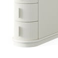 thumbnail image 3 of GVN Nightstand, Bedside Table,Solid Wood End Table, Narrow Side Table Nightstand with 3-drawer, White, 3 of 7