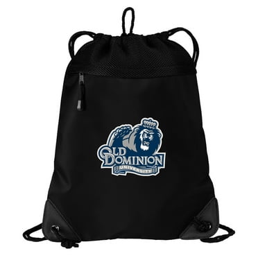 Old Dominion University Drawstring Bag TWO SECTION ODU Cinch Pack Backpack - Unique Mesh & Microfiber