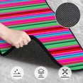 thumbnail image 3 of Lsque Colorful Mexican Stripes Print 4-Piece Floor Mats, Heavy-Duty Rubber Liners, Anti-Slip Design, All-Season Automotive Protection, Vehicles, Cars, Trucks, and SUVs, 3 of 7