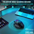 thumbnail image 3 of Ratón inalámbrico MMO para juegos SOLAKAKA SM809 Pro 24000 DPI, 3 of 9